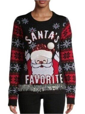 No Boundaries Black Tacky Christmas Sweater XXL